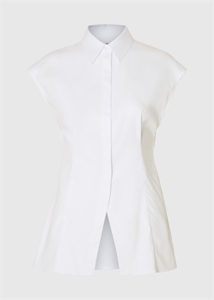 Fina slim ss skjorte Bright White Selected Femme